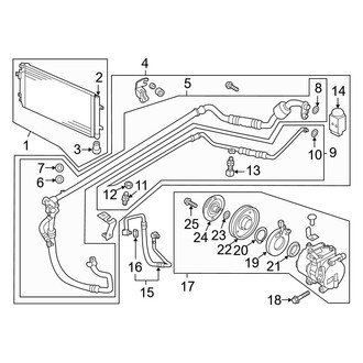 Hyundai OE - Air Conditioner & Heater - Condenser, Compressor & Lines