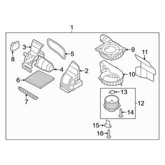Hyundai OE - Air Conditioner & Heater - Blower Motor & Fan