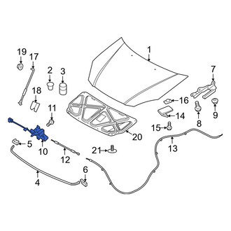 Hyundai OE - Front Hood Latch