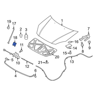 Hyundai OE - Hood Prop Rod Grommet