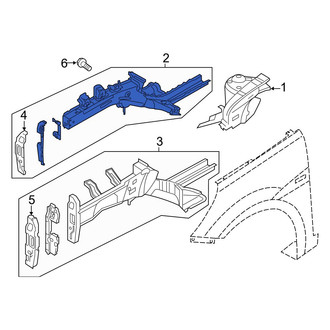 Hyundai OE - Front Right Frame Side Member Assembly