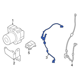 Hyundai OE - Front Left ABS Wheel Speed Sensor