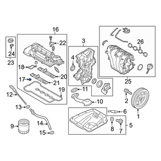 Hyundai OE - Engine Valve Cover Washer Seal