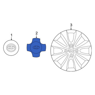 Hyundai OE - Wheel Cap