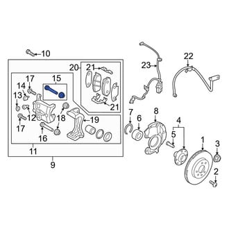 Hyundai OE - Rear Lower Disc Brake Caliper Pin