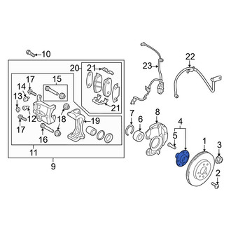 Hyundai OE - Front Wheel Hub