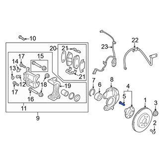 Hyundai OE - Front Wheel Lug Stud