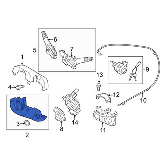 Hyundai OE - Upper Steering Column Cover