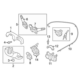 Hyundai OE - Steering Column - Shroud, Switches & Levers