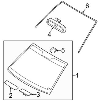 Hyundai OE - Windshield - Glass
