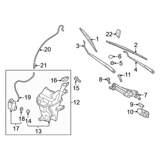 Hyundai OE - Windshield - Wiper & Washer Components (GS / SE)