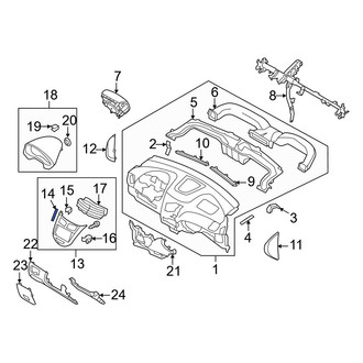 Hyundai OE - Instrument Panel Trim Panel Insulator