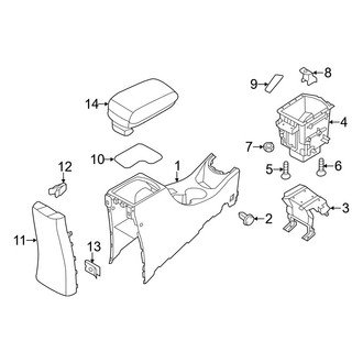 Hyundai OE - Center Console (With Armrest)