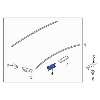 Hyundai OE - Roof Molding Clip