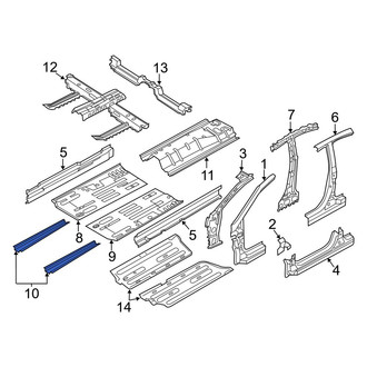 Hyundai OE - Front Floor Side Rail