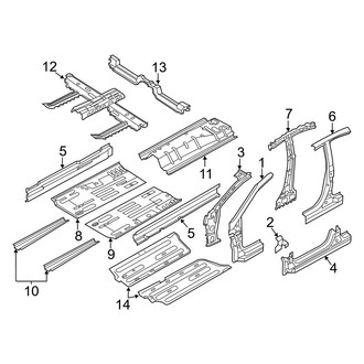 Hyundai OE - Pillars, Rocker & Floor - Center Pillar (SE / Sport Hatchback)
