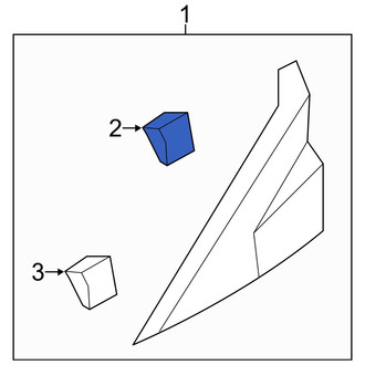 Hyundai OE - Outer Body A-Pillar Trim Panel Clip