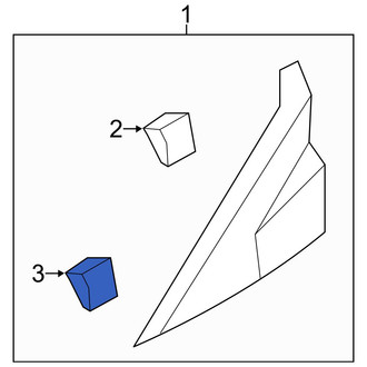 Hyundai OE - Outer Body A-Pillar Trim Panel Clip