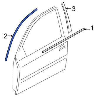 Hyundai OE - Front Left Upper Black Out Tape