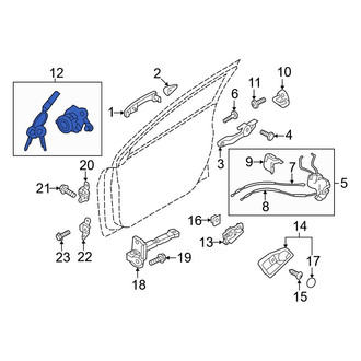 Hyundai OE - Front Left Door Lock Cylinder