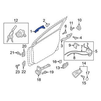 Hyundai OE - Rear Right Outer Exterior Door Handle