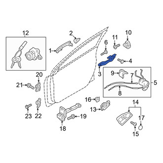 Hyundai OE - Front Right Exterior Door Handle Base