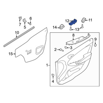 Hyundai OE - Front Left Door Window Switch