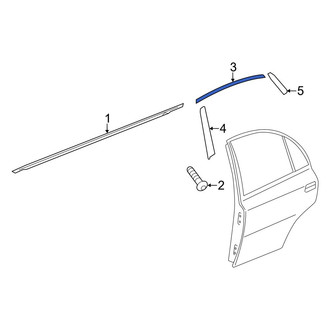 Hyundai OE - Rear Right Upper Black Out Tape