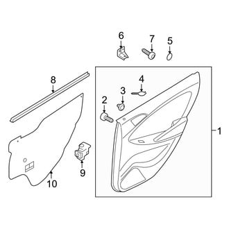 Hyundai OE - Rear Door - Interior Trim (GLS Sedan)
