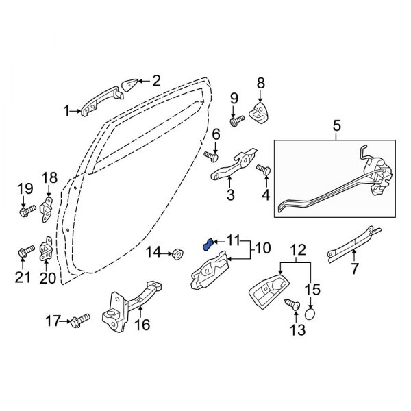 Interior Door Handle Clip