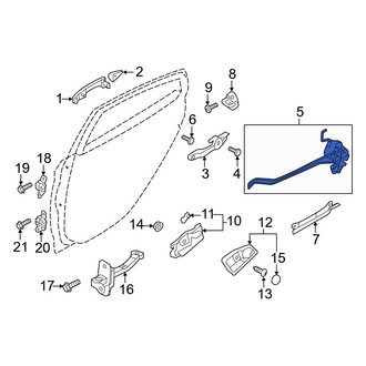 Hyundai OE - Front Left Door Latch Assembly