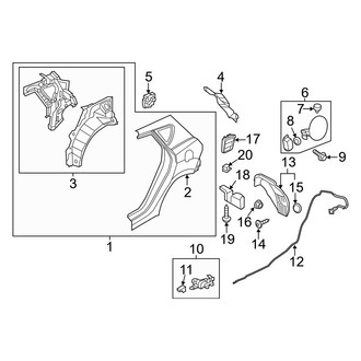 Hyundai OE - Quarter Panel - Exterior Trim (GS / SE)