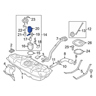 Hyundai Veloster Fuel Filters & Components - In-Line, Diesel CARiD