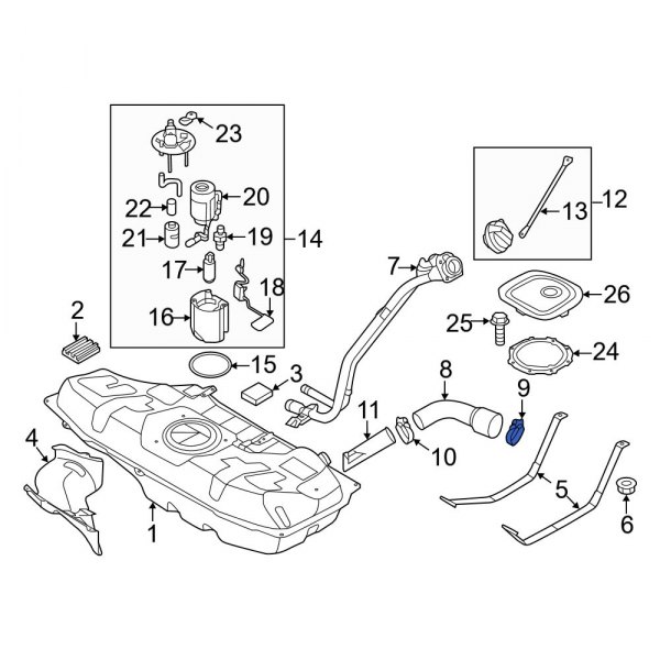 Fuel Filler Hose Clamp