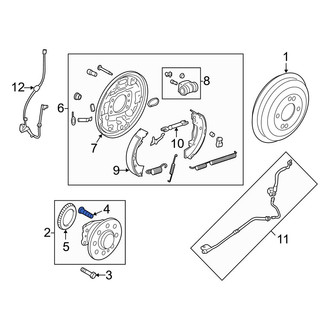 Hyundai OE - Rear Wheel Lug Stud