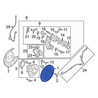 Hyundai OE - Rear Disc Brake Rotor