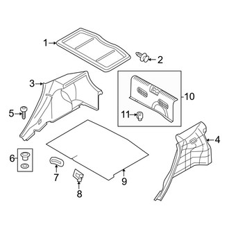 Hyundai OE - Rear Body & Floor - Interior Trim (Rear Compartment), (GS / SE)
