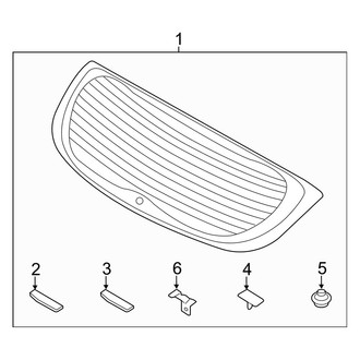 Hyundai OE - Lift Gate - Glass & Hardware (GS / SE)