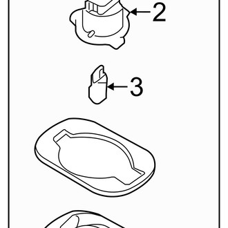 Hyundai OE - Rear Lamps - License Lamps (GLS Sedan)