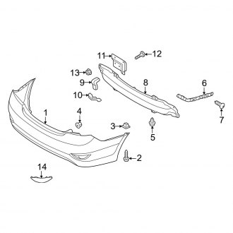 2016 Hyundai Accent OEM Bumpers | Front & Rear — CARiD.com