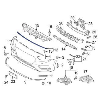 Hyundai OE - Bumper Seal