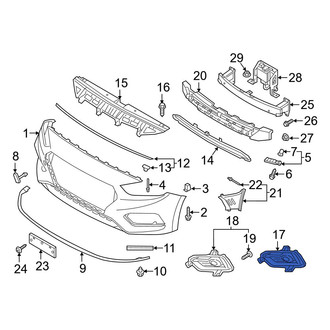 Hyundai OE - Front Left Fog Light Trim