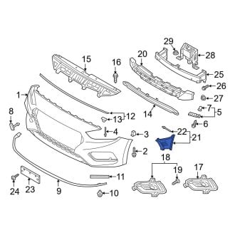 Hyundai OE - Front Left Brake Air Duct