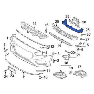 Hyundai OE - Front Bumper Impact Bar