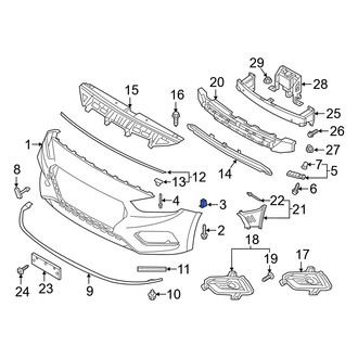 Hyundai OE - Bumper Cover Nut