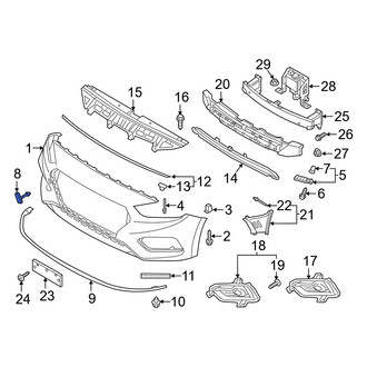 Hyundai OE - Front Tow Eye Cap