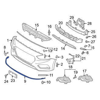 Hyundai OE - Front Stone Deflector