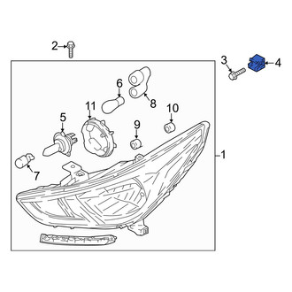 Hyundai OE - Headlight Fastener Clip