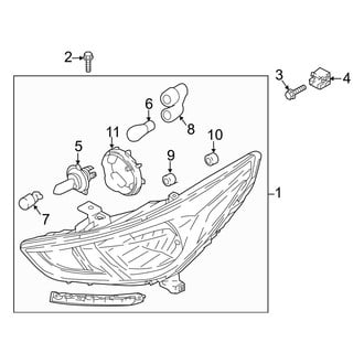 Hyundai OE - Front Lamps - Headlamp Components (W/O Projector Beam)