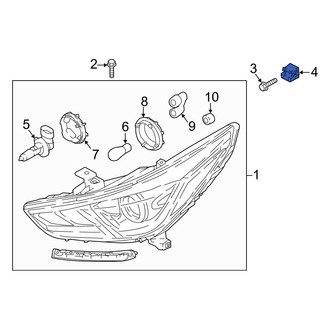 Hyundai OE - Headlight Fastener Clip